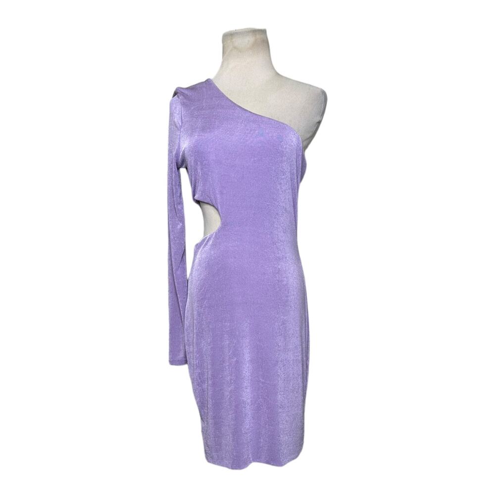 Princess Polly xx lilac one shoulder cut out dress size 10